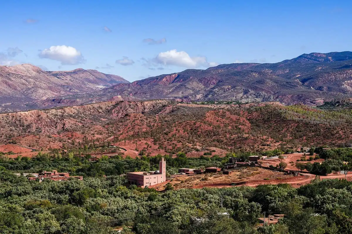 Village of Anraz near Ouirgane in Morocco's High Atlas