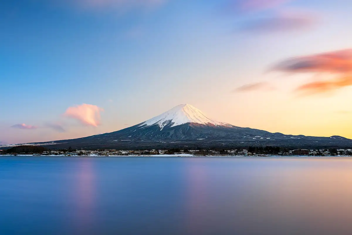 Mount Fuji at sunset