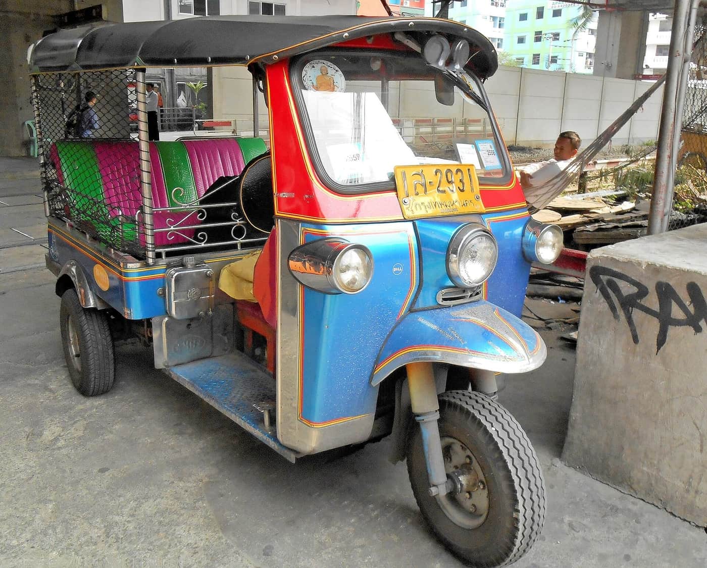 Tuk-tuks waiting for passengers in Bangkok